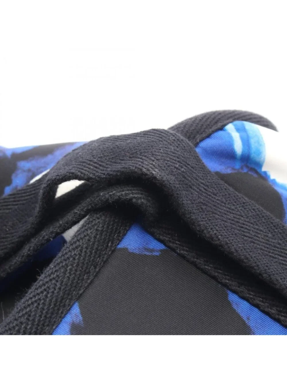 Chanel Backpack Air Line Blue Black White Nylon Leather